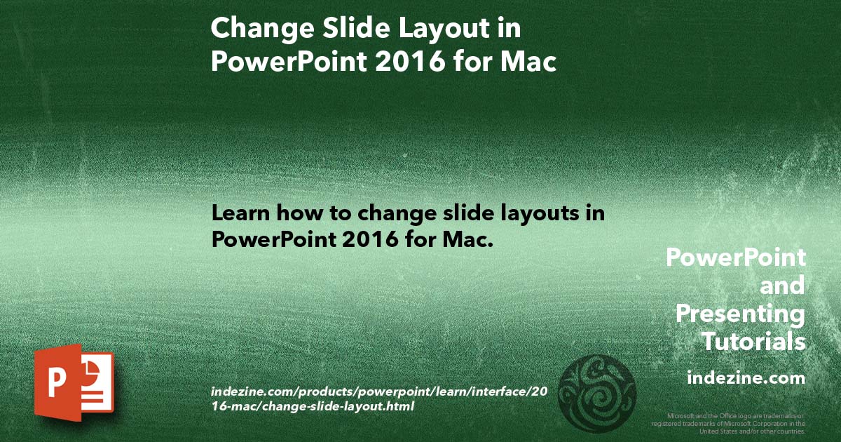 how to apply layout in powerpoint for mac